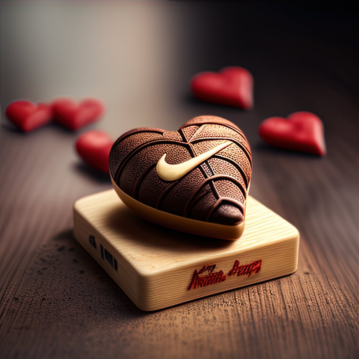 Ed ecco gli ultimi due cioccolatini pieni di amore e di #brand! Che sia un #SanValentino2023 dolcissimo!! Scoprite tutti gli altri! #ai #midjourney #branding #MercedesBenz #nike