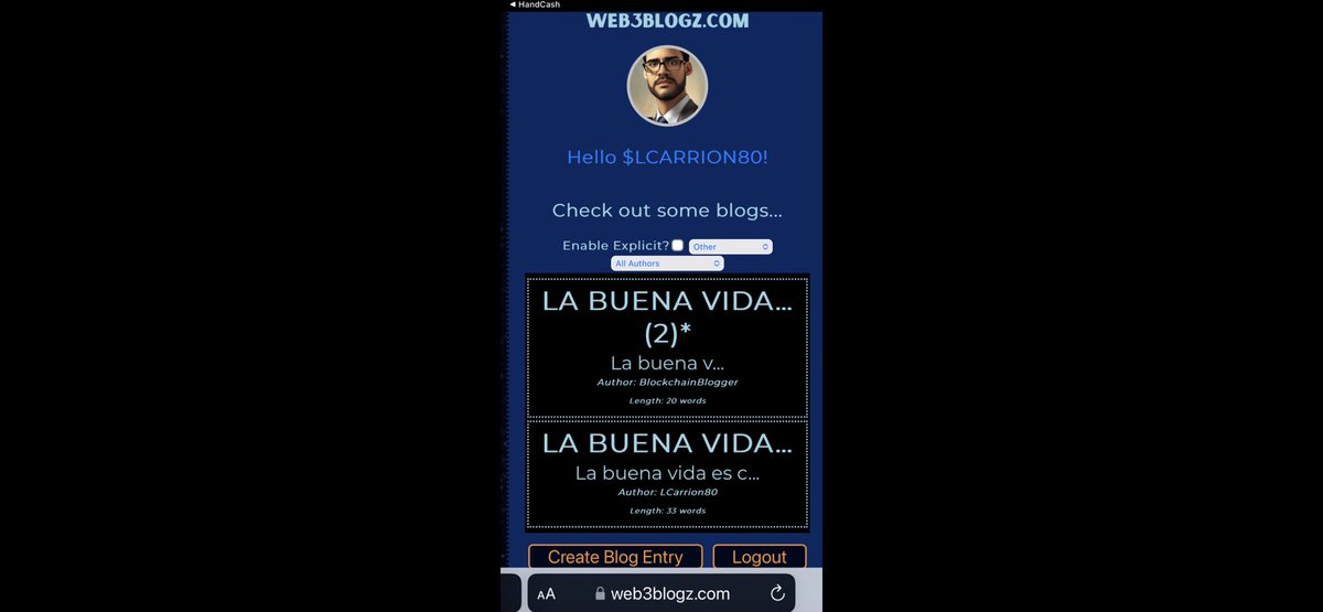 BlogueroDigital's tweet photo. ¡Gano dinero por
mis pensamientos!
Blogs potenciados
por micropagos ₿
#Web3 & @handcashapp
Brand new blog
post by @lcarrion80
via #Web3Blogz.
#Micropayments
#BSV #Bitcoin
#BSVBlockchain
#BitcoinSV↕️
#BlogueroDigital
#DigitalNomad🔄
🙋♂️📲🤓👨💻🤔✍️🤑💰➡️https://t.co/t5aLzii7Ss⬅️⬇️ https://t.co/kyhxM71tkp