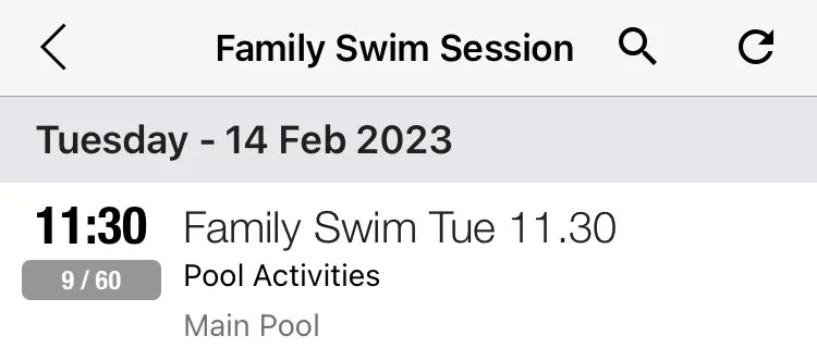 Last call for swimming Last few spaces in the full float fun in our main pool however we’ve still got spaces in the general swim sessions.