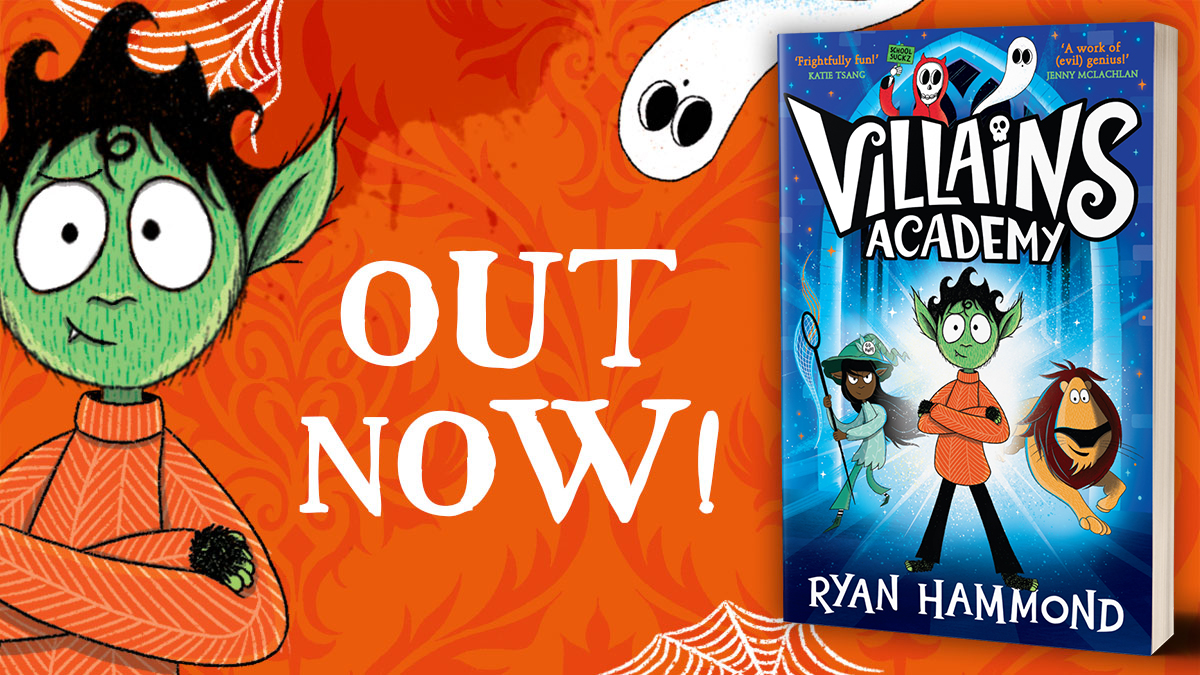 👻 GIVEAWAY 👻
It's half-term and we're giving away 5 copies of #VillainsAcademy by <a href="/hamdesign/">Ryan Hammond</a>, the perfect book to have your kids howling with laughter.

To enter, all you have to do is Like &amp; RT by the end of today (UK &amp; Ireland only)! 5 winners. Good luck!