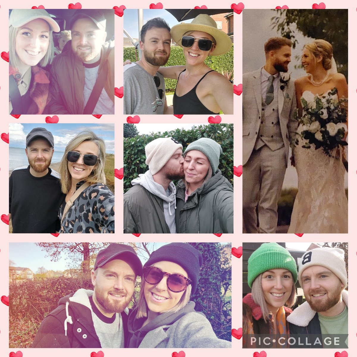 BeckyHewitt22's tweet photo. Happy Valentines Day to my husband.  It's safe to say we love at hat nearly as much as we love each other ❤️ @BenHewitt10_ https://t.co/WcWgAvV3Nl