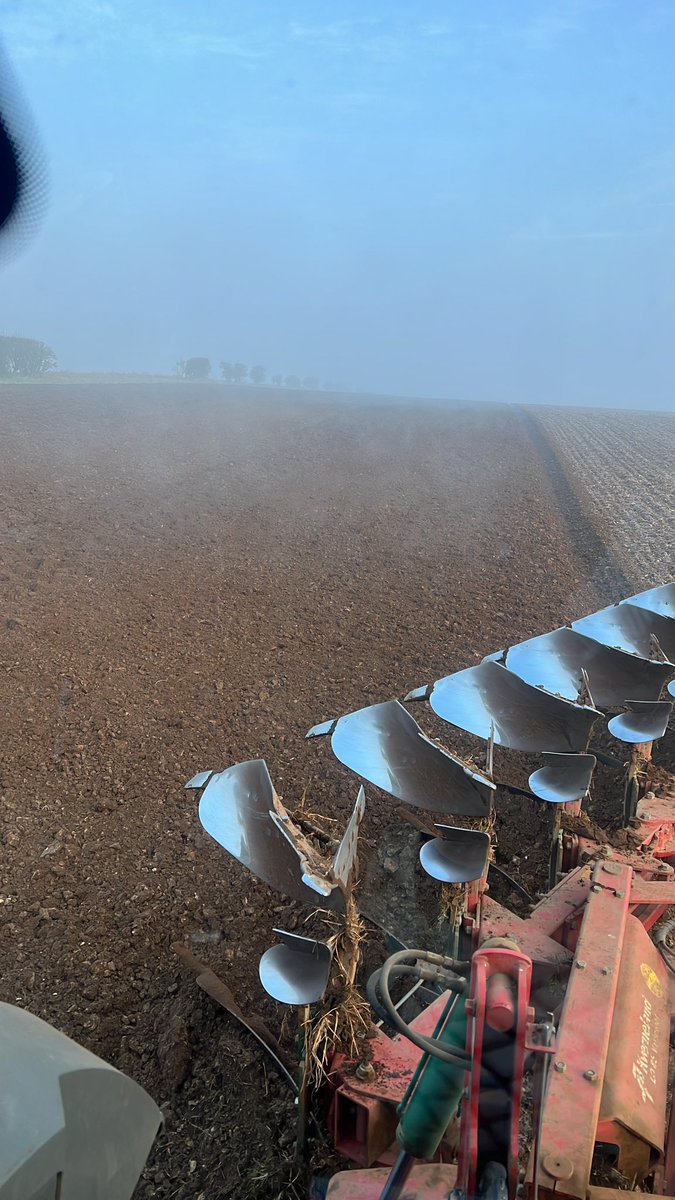 Beaut of a morning turning over land ready for beet