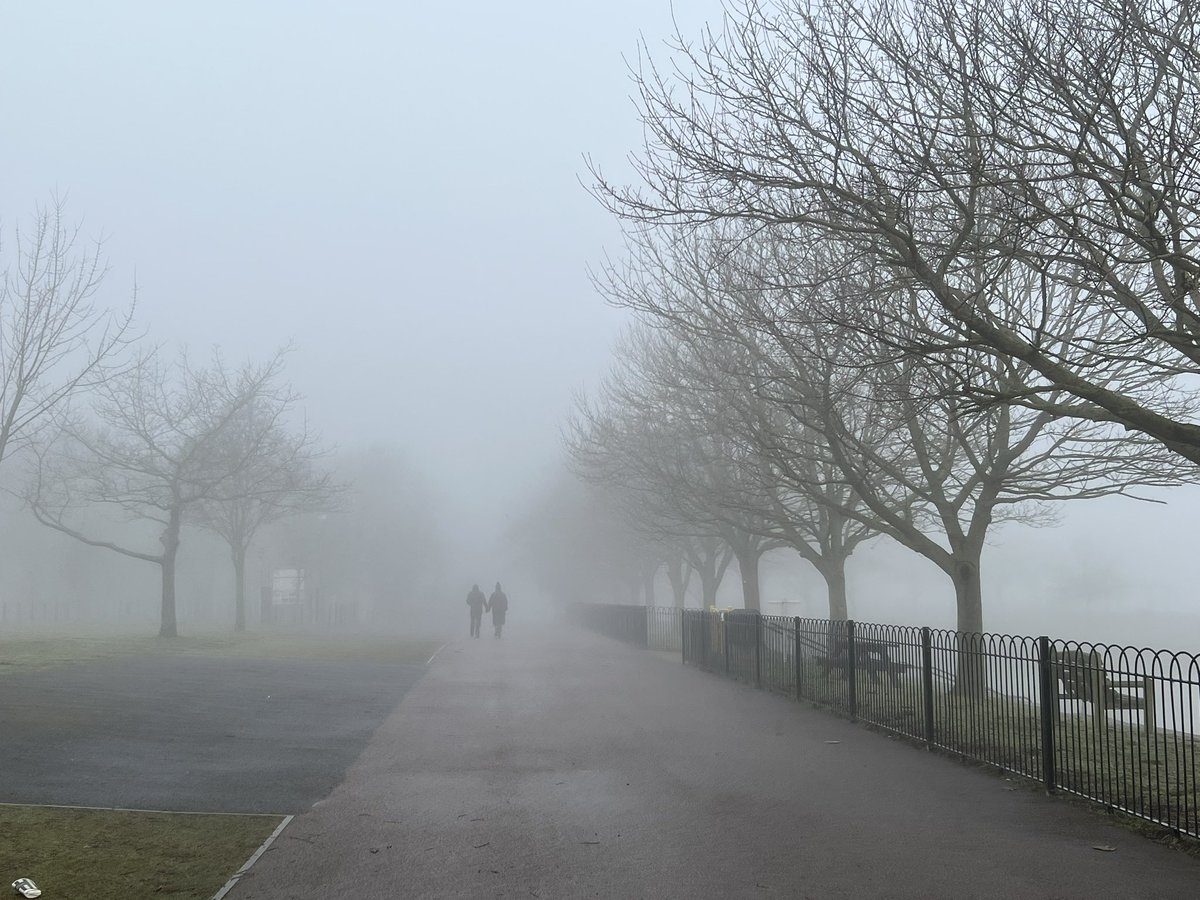 On a foggy walk in #maldon earlier and saw this couple walking into the unknown together - thought it summed up today beautifully #happyvalentinesday ❤️❤️