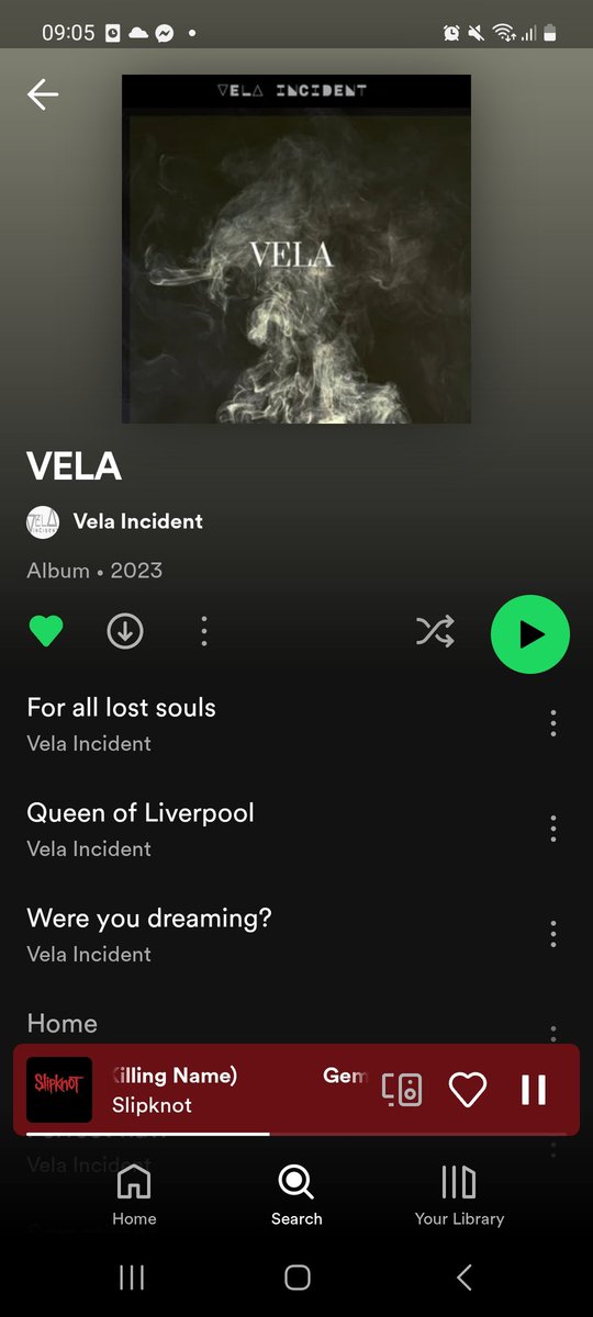 Todays #ShufflePlayRoulette Didn't quite make my #welshTop10 but is also my pick for an #AnAlbumADay @IncidentVela Vela a fantastic album early contender for album off the year.

open.spotify.com/album/3leCHtDG…