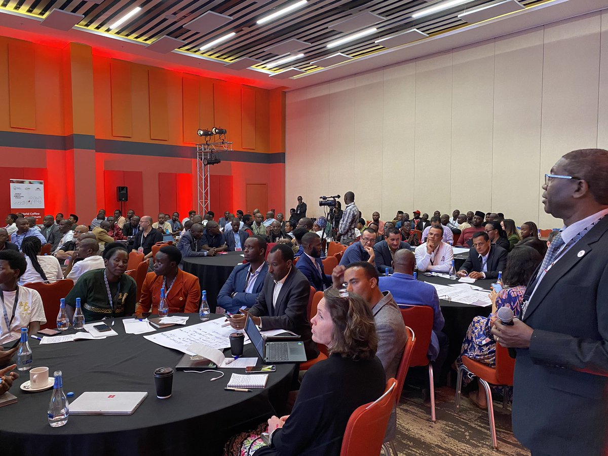 happening now #WCPF2023 - is living income enough for farmers? Great discussion highlight the challenges #coffee #farmers face to make a living income &amp; become prosperous &amp; some proposed solutions. Conversation being led by the coffee #producers of #Rwanda.