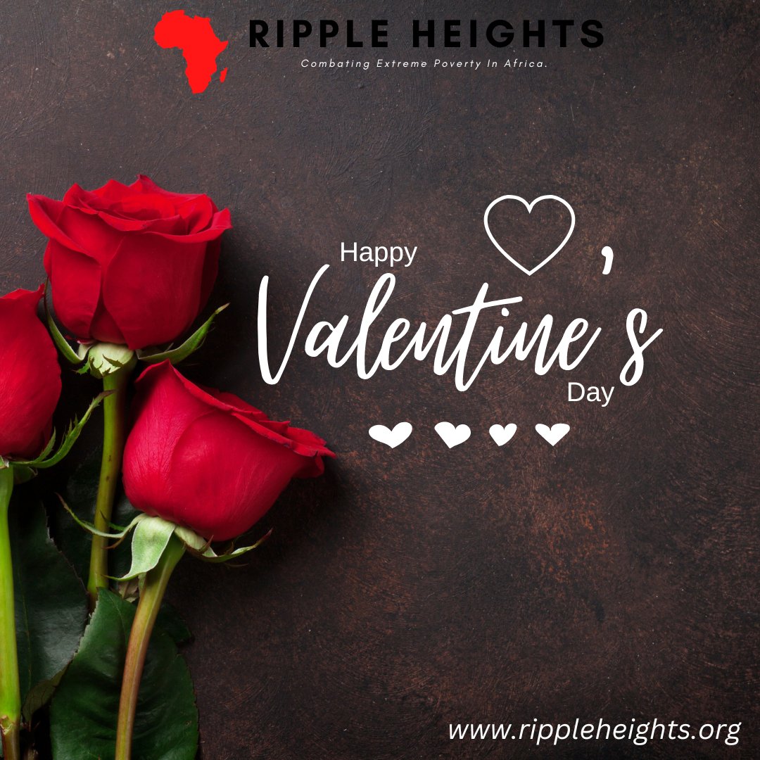 RippleHeightsUK's tweet photo. On this special day, try to donate- time, money or support to the needy.
Happy Valentine's day, from us at Ripple Heights...combating Extreme Poverty in Africa.
#ValentineDay #BeMyVal #Love #SpreadTheLove #Donate #Explore #RippleHeights https://t.co/liwoGvNiKw