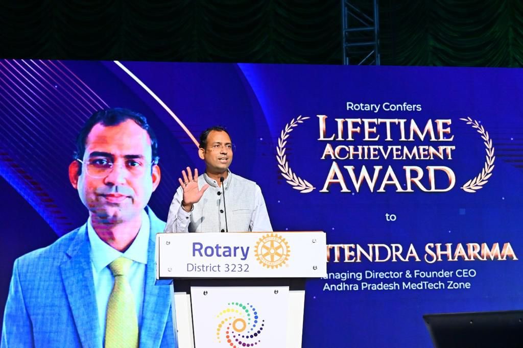AP_MedTechZone's tweet photo. Thank you @Rotary @rotary3232 for acknowledging the work of Dr Jitendra Sharma, MD &amp; Founder CEO of @AP_MedTechZone @KIHTech https://t.co/eN0D4m2IyA