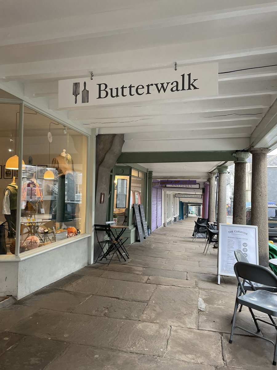 Our stunning Butterwalk here in #Totnes