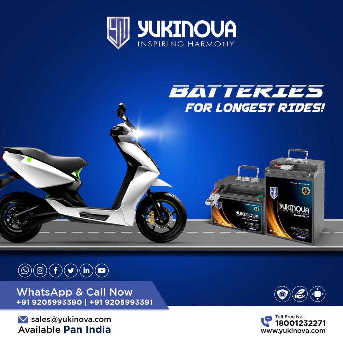 Choose durable Yukinova batteries for hassle free and longer scooty rides. 
Contact and follow us for more details.
.
Visit Us At - yukinova.com
.
. 
#Yukinova #yukinovabattery #batterymanufacturer #batterymanufacturing #batterymanufacturerindia
