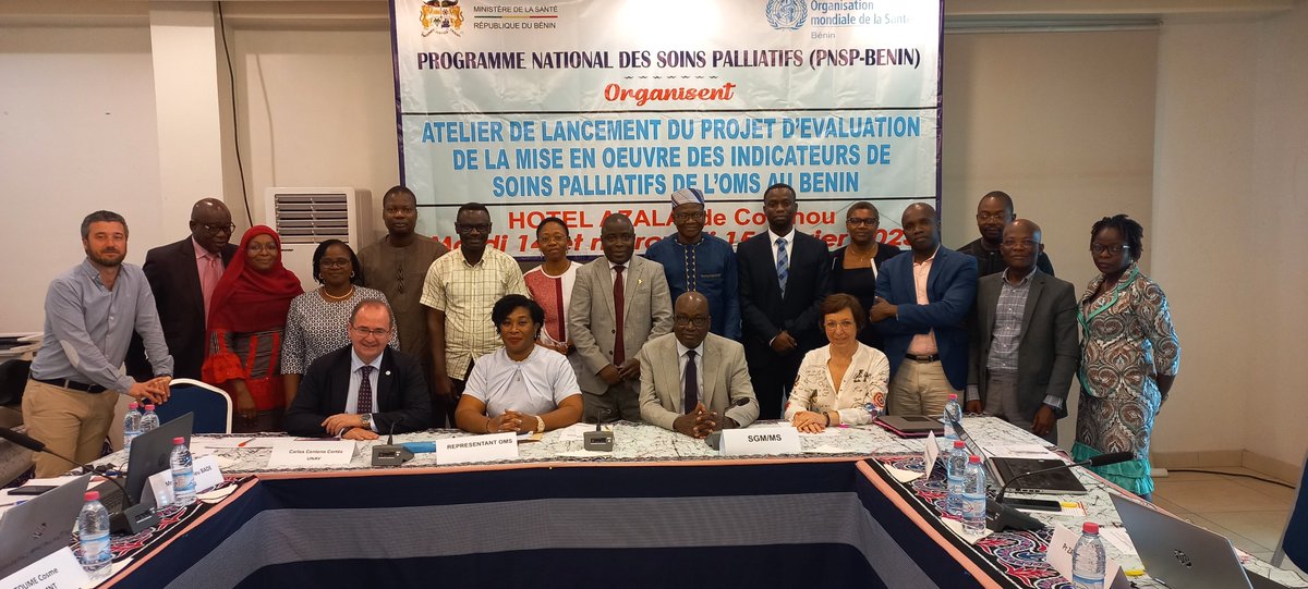MOH strong leadership with a PAlliative care program. Support of WHO#CC Atlantes implement PC indicators project in AFRo region#Palliative care#Benin#MOH#WHO#Navaro CC