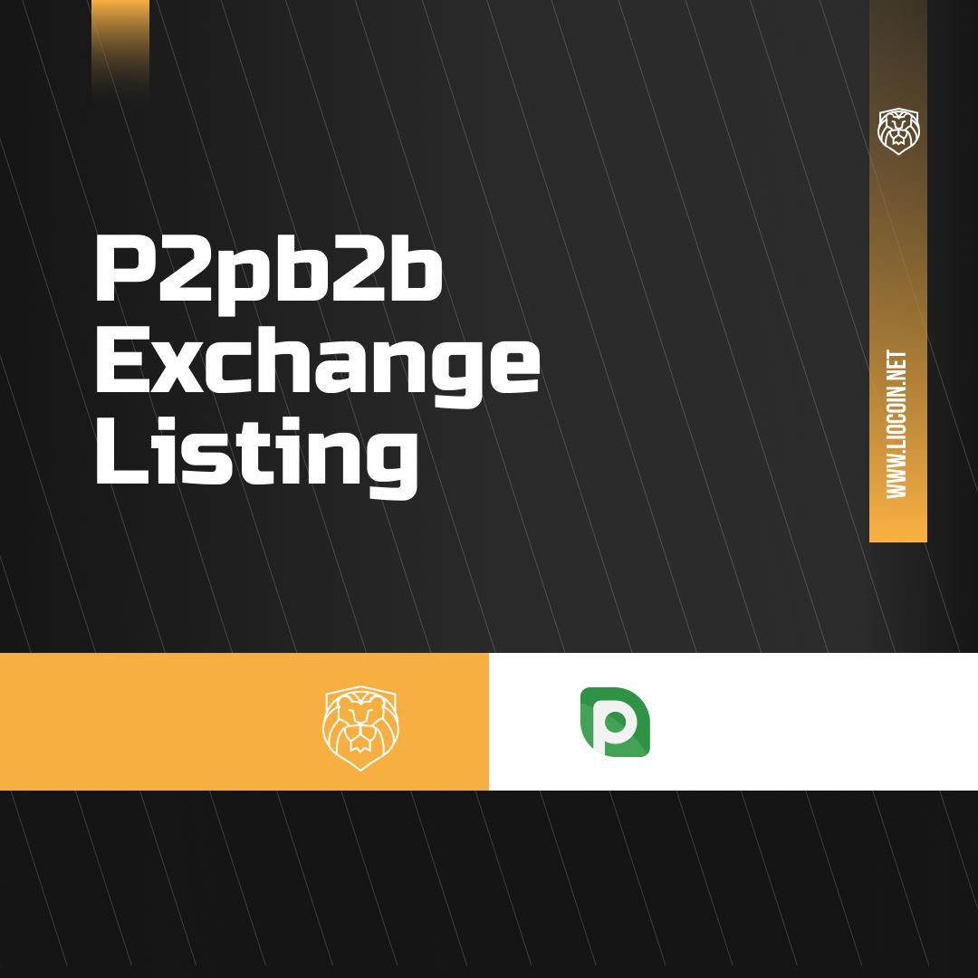 Dear LIOcoin friends, from tomorrow the LIOcoin will be tradable on P2Pb2b