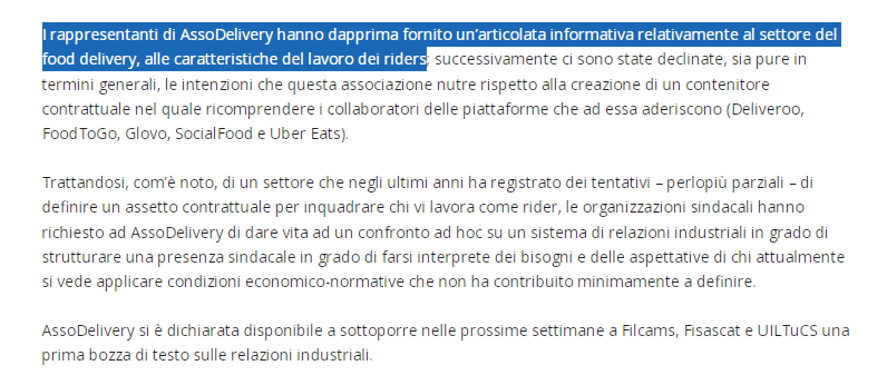 Gio_Piglialarmi's tweet photo. Nelle more del rinnovo del #CCNL per i dipendenti da aziende del #Terziario (TDS) scaduto dal 31 dicembre 2019, presente anche #Assodelivery per tentare di strutturare un nuovo sistema di relazioni industriali del #food #delivery->https://t.co/V1iwEeEKgL https://t.co/VovlEu1VC2