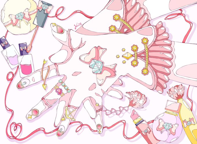 「cosmetics ribbon」 illustration images(Latest)