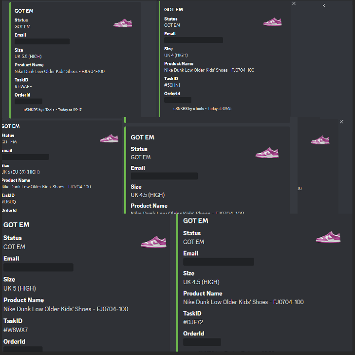 iamothmann's tweet photo. Nike servers crashing, proxy issues, setup issues... yet we hit 🥲

Bot: @usnkrs @usnkrs_success
Proxies: @RetailByRampage
Server: @ToxicServerss
Auto Verifier: @No3DS https://t.co/6ku5dvLUGe