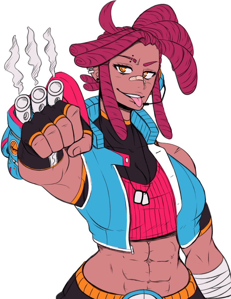 WIP: My girl Jazz locked and loaded. I'll try to finish this up sometime soon. Still not sure what I think about the colors though