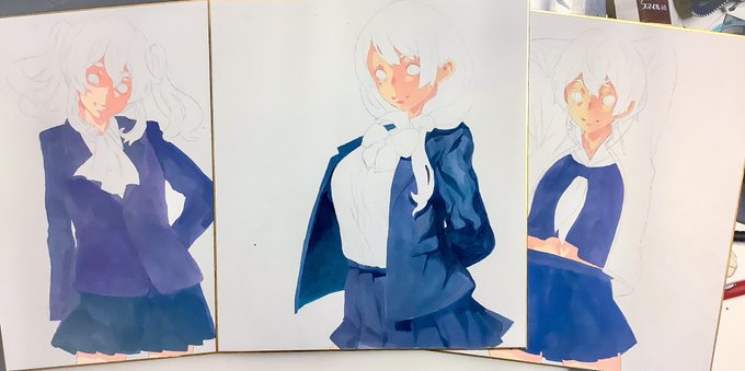 本日のノルマ:色紙3枚作成(未達成)(h 