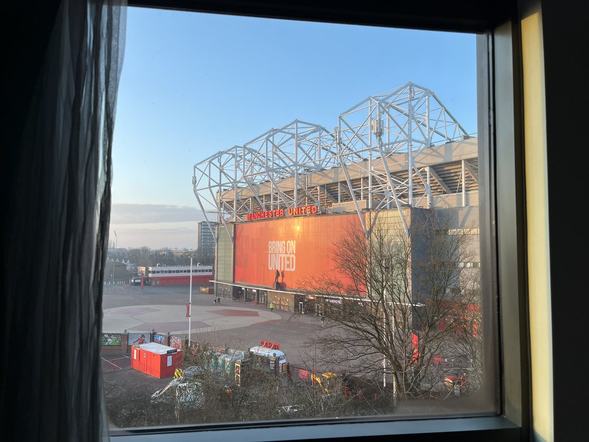 Good morning!
#mufc #OldTrafford #hotelfootball #viewfrommywindow