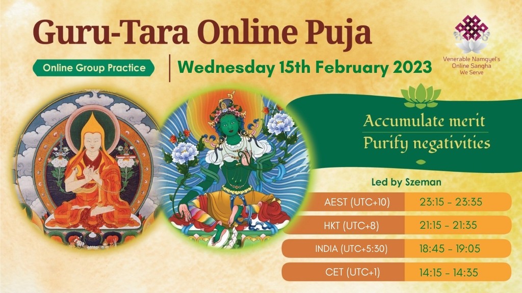 【Guru-Tara Puja @ Tibetan Special Guru Day】
 
"So that I do not squander the excellent support
Of this precious human rebirth, found only once in hundreds of lifetimes,
But, accompanied by guides who have mastered the profound instructions for life, … ift.tt/DMyB0UC