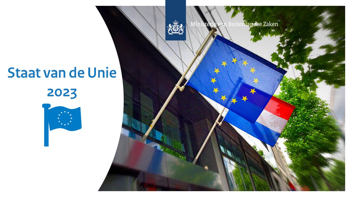Binnen de #EU werken we aan het vergroten van de vrijheid, veiligheid en welvaart, ook voor Nederland. De oorlog in Oekraïne heeft laten zien dat Europese samenwerking cruciaal is.

Lees in de Staat van de Unie wat we in de EU willen bereiken dit jaar: rijksoverheid.nl/ministeries/mi…