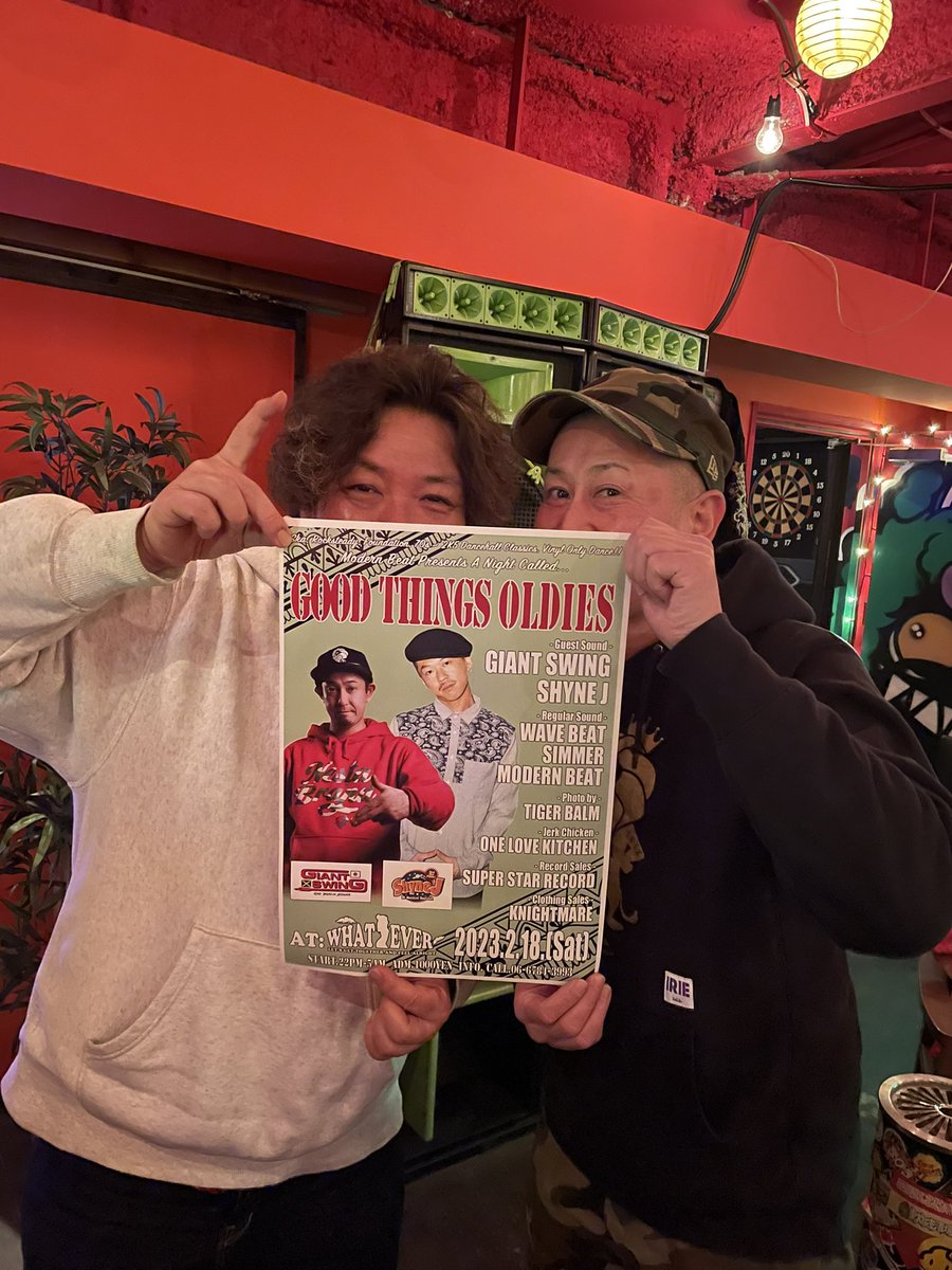 PAPAWICKY's tweet photo. またまた告知うるさくてすいません‼︎ 新石切駅前のOne or Eight
にも今週土曜日開催‼︎ Vinyl Only Dance‼︎ GOOD THINGS OLDIESのポスターを貼ってもらってますyo! ワンオワも週末のイベントも増えて来たし良い感じ‼︎ リョーG君いつもプロモーションお手伝いありがとうやで~♪ https://t.co/hJTirjnr8x