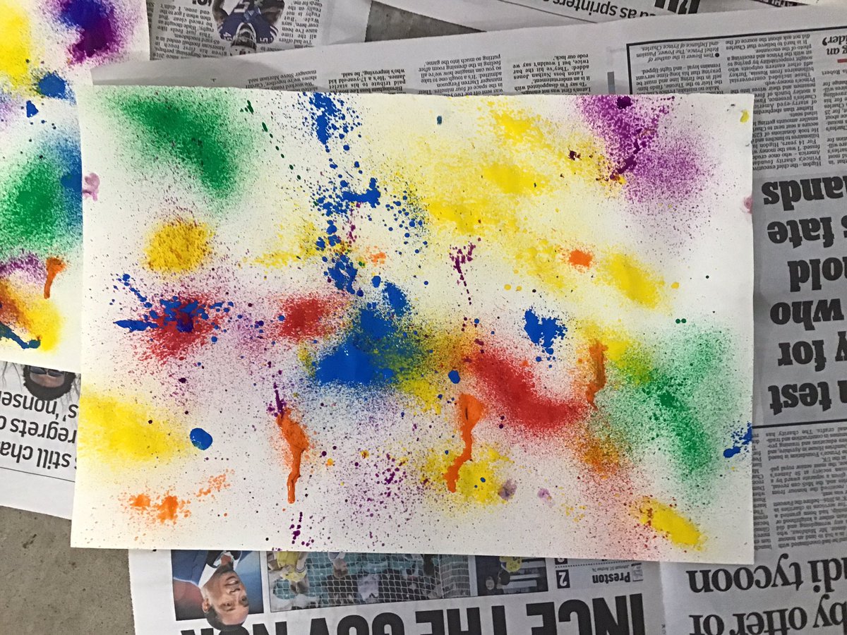Year 4 are using a spray painting technique in journaling today #kestrelart <a href="/kestrelmead/">Kestrel Mead Primary Academy</a> <a href="/Miss_SmithKeMPA/">Miss_Smith@KeMPA</a>
