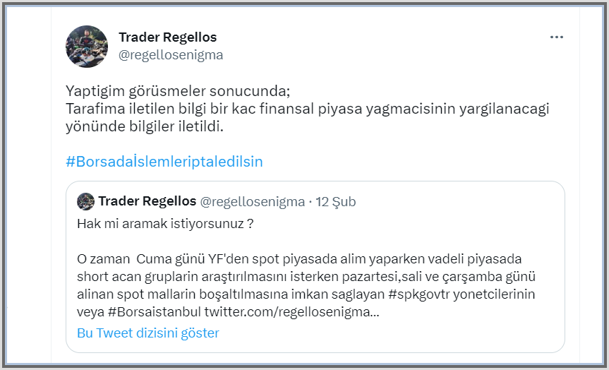 isik_perran's tweet photo. Trader Regellos:”Tarafima iletilen bilgi bir kac finansal piyasa yagmacisinin yargilanacagi yönünde bilgiler iletildi.” dedi.

#isgyo #isgsy #fmizp #thyao #tire #tkfen #sonme #srvgy #ykbnk 
 ATATP https://t.co/7v2cpmtwzz