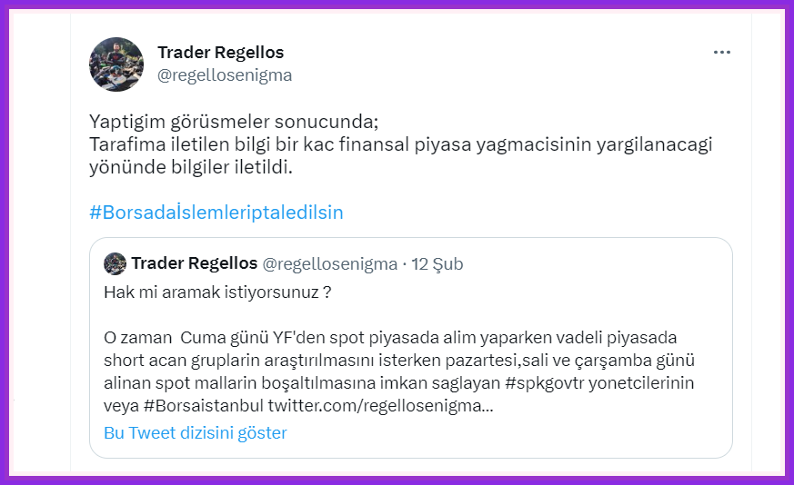FundaKi89074489's tweet photo. Trader Regellos:”Tarafima iletilen bilgi bir kac finansal piyasa yagmacisinin yargilanacagi yönünde bilgiler iletildi.” dedi.
#maktk #manas #marka #kimmr #tmpo #bimas #ktskr #kutpo #kuyas
TMPOL https://t.co/TjwtAJTYFd