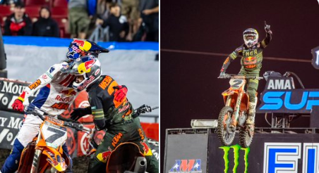 With his win in Tampa, 
<a href="/CooperWebb_2/">Cooper Webb</a>
 sits just 4️⃣ points out in the championship standings 👀

#SupercrossLIVE #SuperMotocross