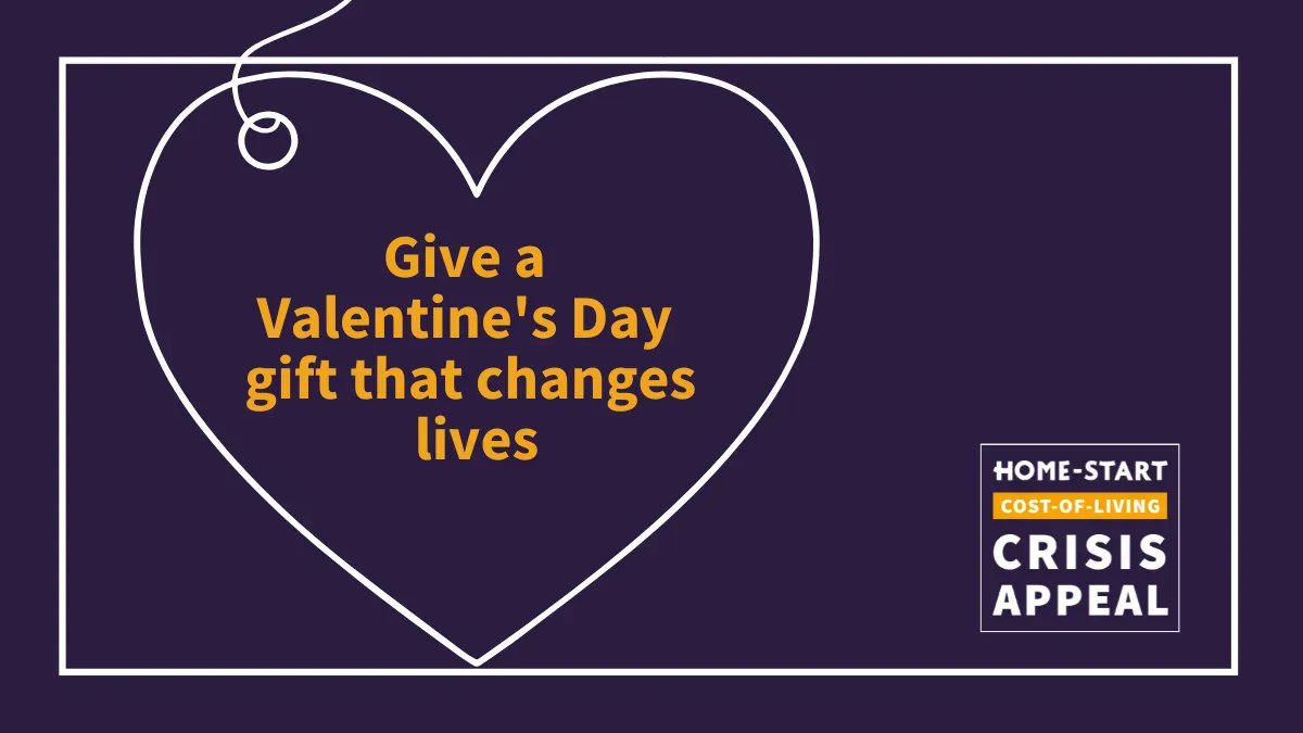 Show love and support for local families who are struggling this Valentine's Day. Support our Cost-of-Living Crisis Appeal and give a gift that changes lives: home-start.org.uk/crisisappeal
💜🧡
#ValentinesDay #ChangeLives #HomeStartSupport