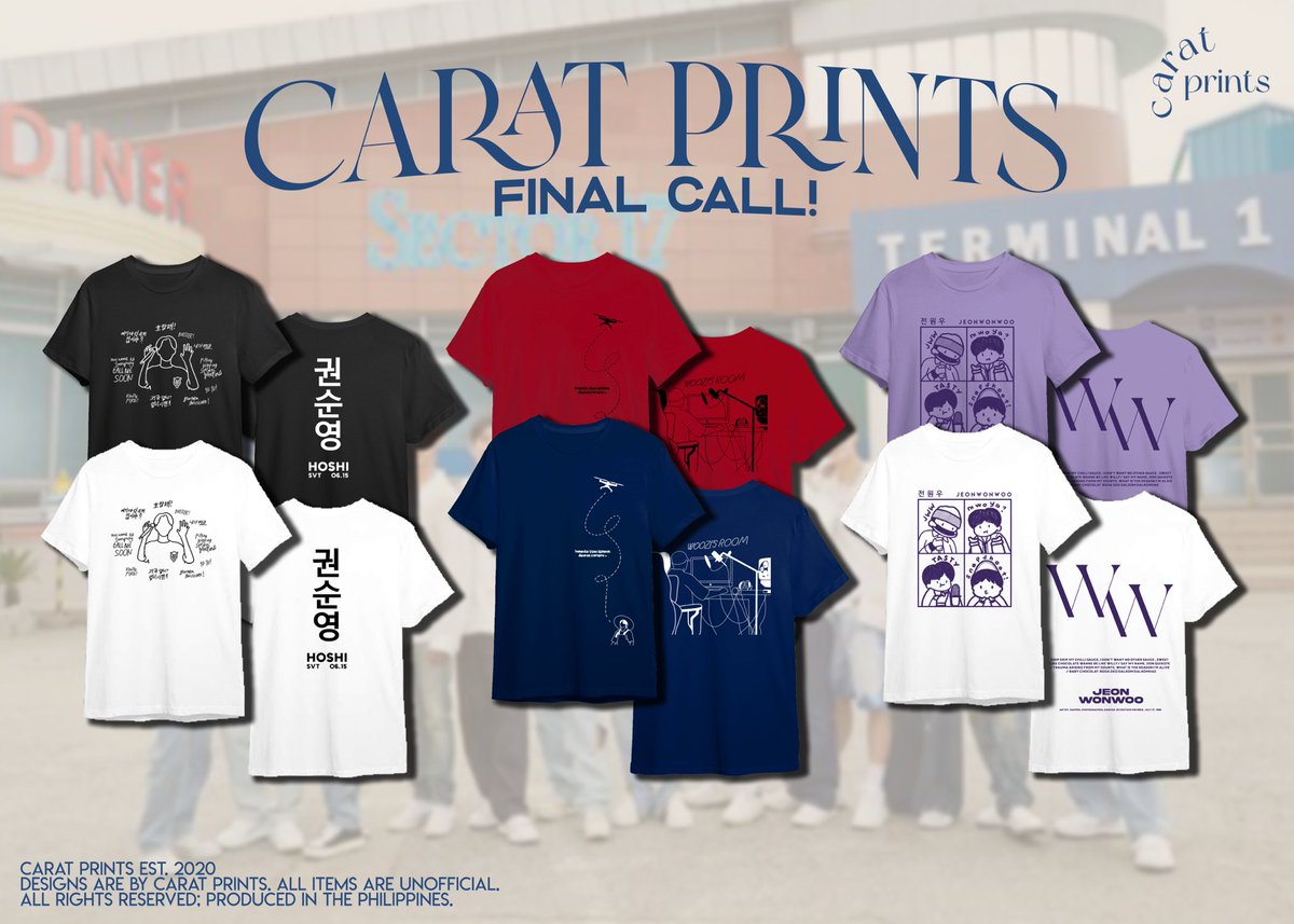 caratprints's tweet photo. Pre-Order | wts / lfb

⊹ 𓈒 * Carat Prints - Final Call!! * 𓈒 ⊹

·˖ doo: March 14
·˖ dop: March 30
·˖ mop: gcash
·˖ prices, size chart, and other info are in the order form

open to worldwide GOs, send us a message! 

·˖ order form: https://t.co/aOfYZldL1Z https://t.co/4ySUZh2x2X