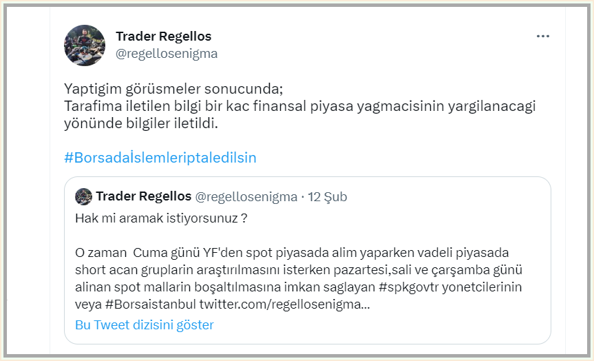 isik_perran's tweet photo. Trader Regellos:”Tarafima iletilen bilgi bir kac finansal piyasa yagmacisinin yargilanacagi yönünde bilgiler iletildi.” dedi.

#rtalb #asuzu #bucim #esen #tmpol #elite #kfein #dgnmo #info 
 MZHLD https://t.co/StmMKkS6vj