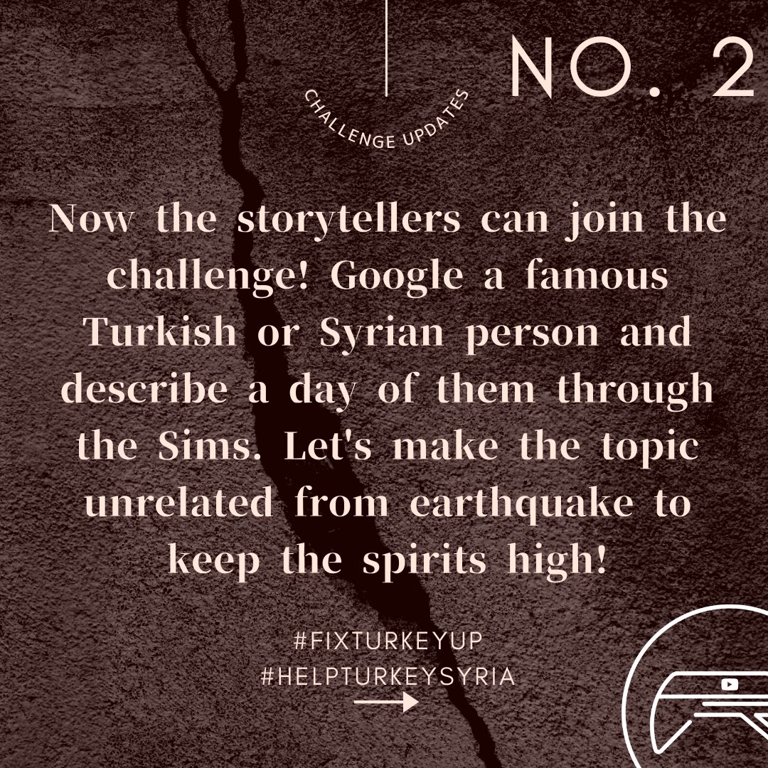 Two announcements for #FixTurkeyUp: 

🍉 Build shell changed (Gallery ID: ozlis95)
🍉 Storyteller challenge is added.

I've seen your amazing creations they're being helpful in raising awareness for the disaster happened in Turkey. Thank you so much, once again! #HelpTurkeySyria