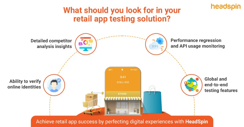 headspin_io's tweet photo. HeadSpin's #retailapplicationtesting solution is the perfect choice for companies looking to:
- Perform comprehensive testing on #retailapps
- Proactively identify &amp; resolve bugs &amp; errors
- Ensure proper device integration

#HeadSpin #Testing #TestAutomation #RetailAppTesting