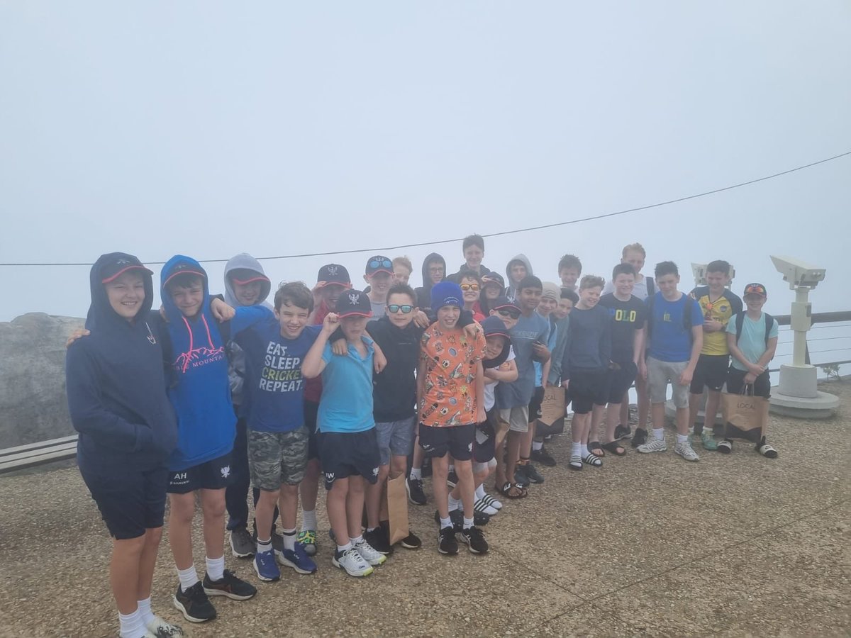BPSCricket's tweet photo. Unfortunately not great view from table mountain today. Boys had a great night with their hosts. Game 3 today vs Reddam House. https://t.co/caOnX5RS1C
