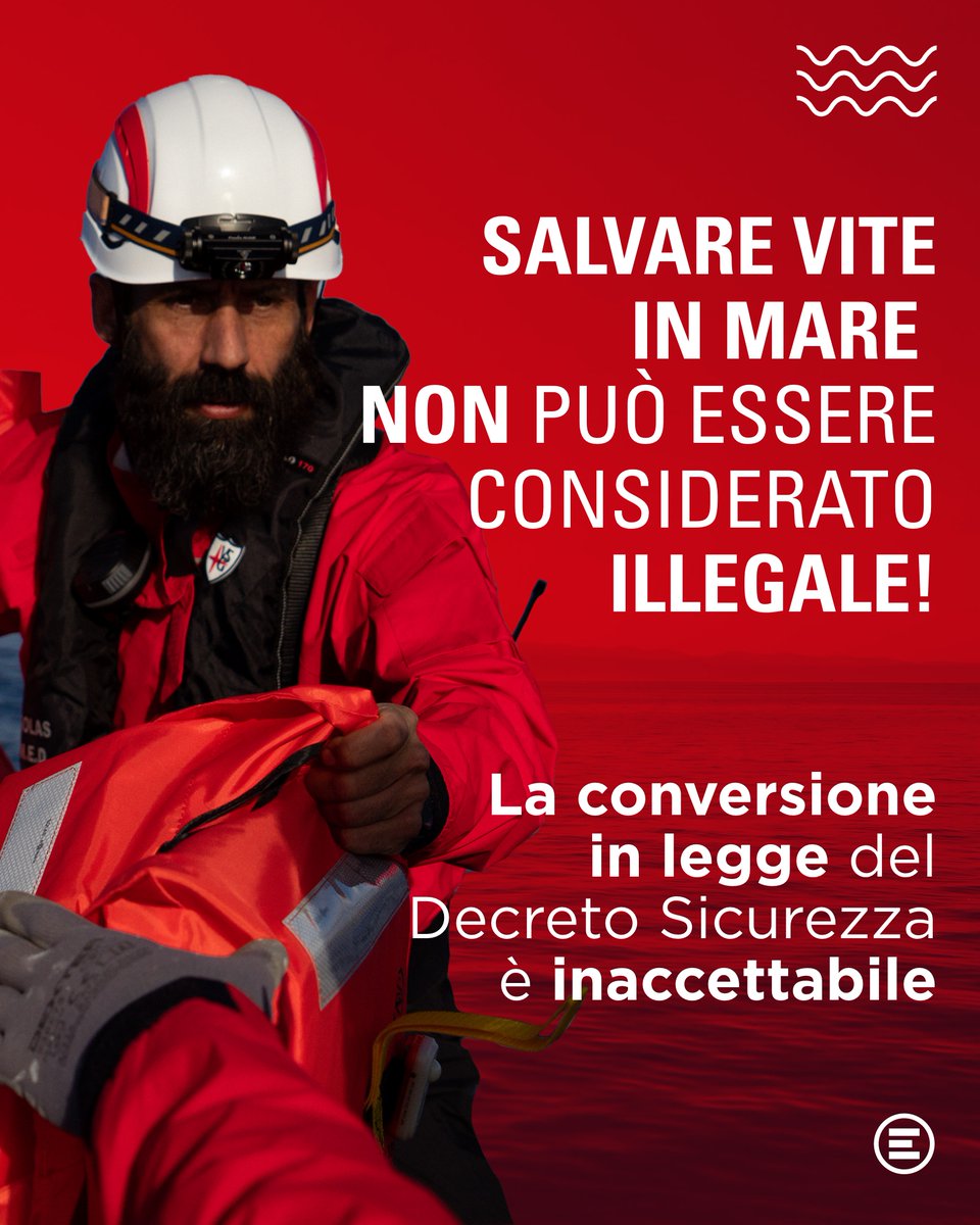 ❌ Salvare vite non può essere considerato illegale! Perché il #DecretoSicurezza non va convertito in legge 👉 L'appello del Tavolo Asilo e Immigrazione (TAI): bit.ly/3I2Fbii #Mediterraneo #Ong