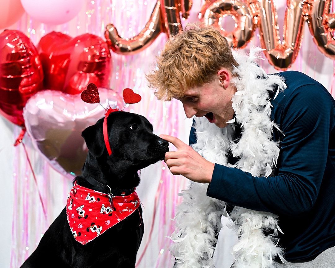 PennStateMSOC's tweet photo. Happy Valentines Day 🐶❤️ https://t.co/bfUU7neL7X