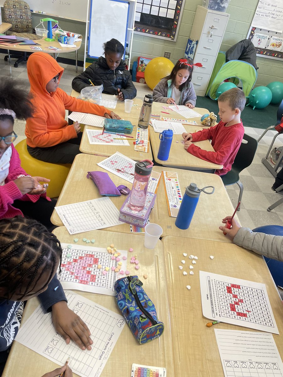 Graphing candy hearts! #valentinesdaymath