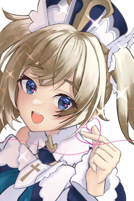 バレンタイン間に合わなかったぁぁぁバーバラに免じて許してください(';ω;`)#原神 #間に合わなくてごめんなさい 