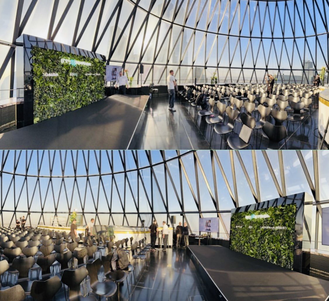 branded_bio's tweet photo. Excited to share our sustainability partner @EcoFoundry latest exciting project!

They designed and installed a stunning living ivy wall for IQEQ inside of The Gherkin, London @LondonGherkin 

The wall served as a stage backdrop for the #crossroads23 event.

#instagram #EVENT https://t.co/T7j53mBYiE