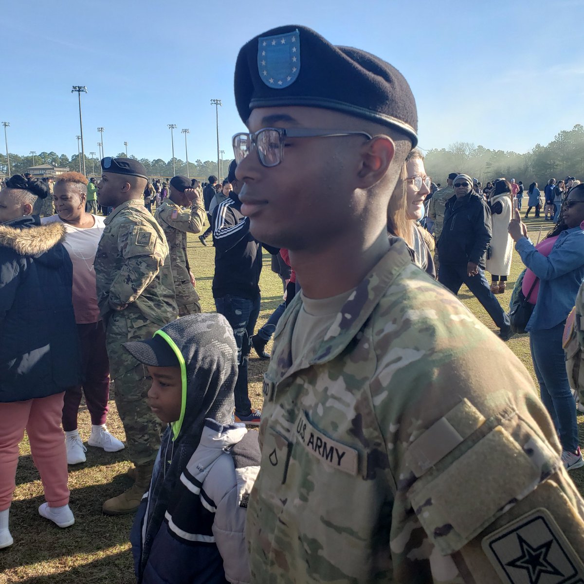 CoachMikalUwood's tweet photo. Proud Father enjoying my son's family day and gearing up for tomorrow's graduation #Whoa #FortJacksonSC https://t.co/NVqFRIgJxT