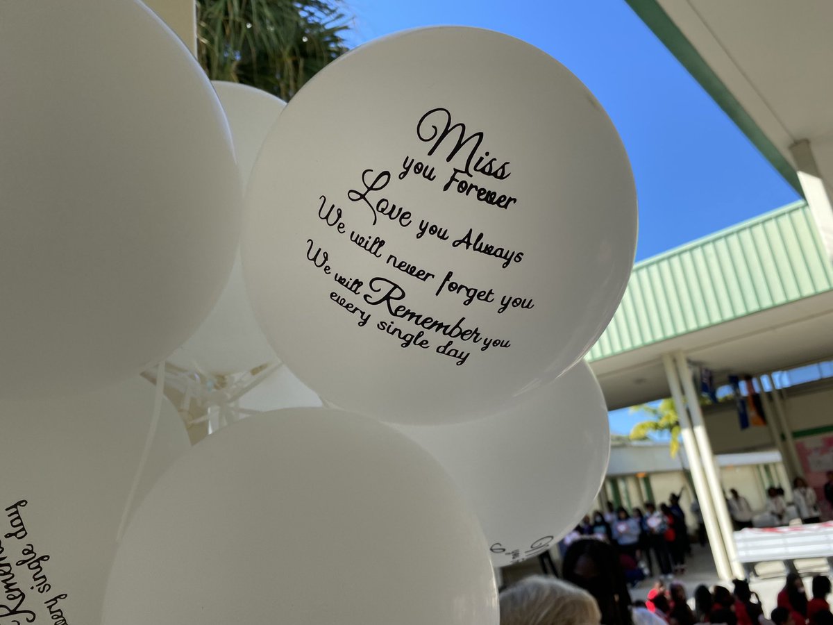 Joan Murray (@joanmurraycbs4) on Twitter photo One of the balloons at silver lakes middle in north Lauderdale marking five years since 17 lives were lost at MSD high school <a href="/CBSMiami/">CBS News Miami</a> One of the balloons at silver lakes middle in north Lauderdale marking five years since 17 lives were lost at MSD high school <a href="/CBSMiami/">CBS News Miami</a>