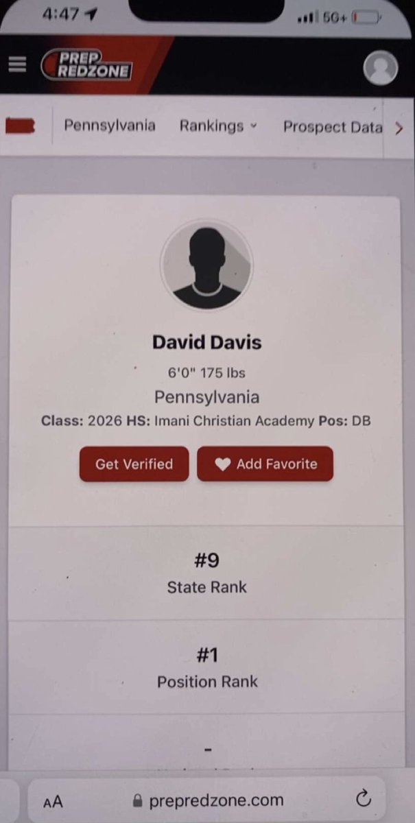 David Davis (DB/RB) tweet media