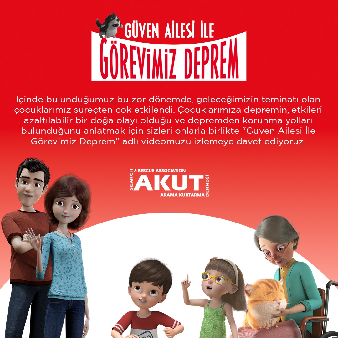 AKUTDernegi's tweet photo. 1️⃣
İçinde bulunduğumuz bu zor dönemde, geleceğimizin teminatı olan çocuklarımız süreçten cok etkilendi. Çocuklarımıza depremin, etkileri azaltılabilir bir doğa olayı olduğu ve depremden korunma yolları bulunduğunu anlatmak için sizleri onlarla birlikte https://t.co/sIek7qSKoq
