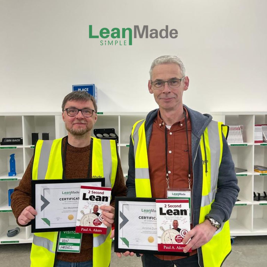 farrellfurnitur's tweet photo. Our Quality Controller, Ken McConnon and Lean Coordinator, Jerome Durnin at the first Lean Made Simple Tour of 2023. Start as we mean to go on! Thanks for having us. 
#leanmadesimple #2secondlean #continuousimprovement #makingfurnitureworkbetter https://t.co/GCuw5MQGlg