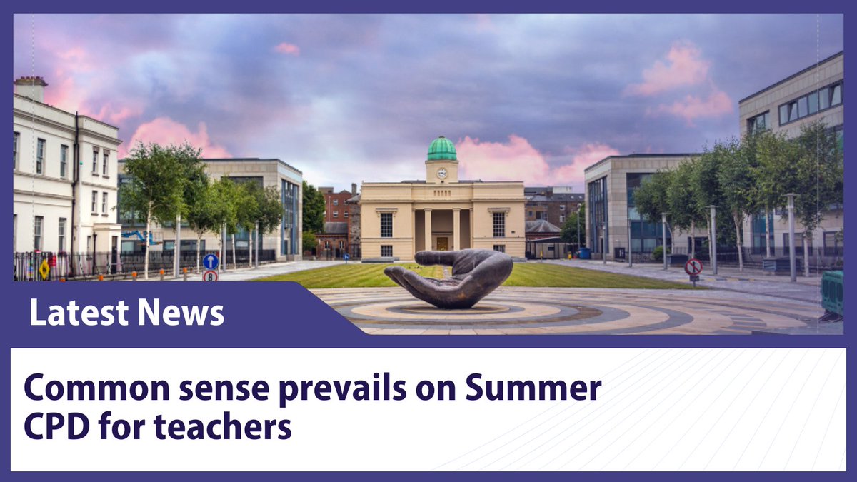 INTOnews's tweet photo. Following robust intervention by the INTO, the Department of Education has scrapped plans to remove the asynchronous aspect of summer courses.
For more: https://t.co/iUJXIlMZRO
@Education_Ire https://t.co/rXDssaJ9QO