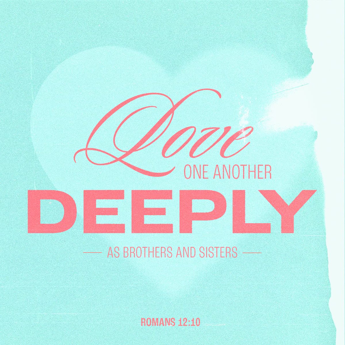 Valentine's Verse of the day 🙏🏼💗 Love each other with genuine affection, and take delight in honoring each other. Romans 12:10 NLT