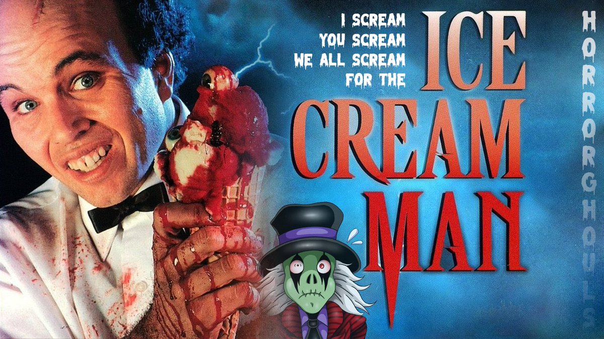WildsideComix's tweet photo. Horror Ghouls have reviewed: "Ice Cream Man" (1995)! 🍦

Review: https://t.co/jCHn6bMPly

#IceCreamMan #Horror #90shorror #90smovies https://t.co/xPUZ32kJjO