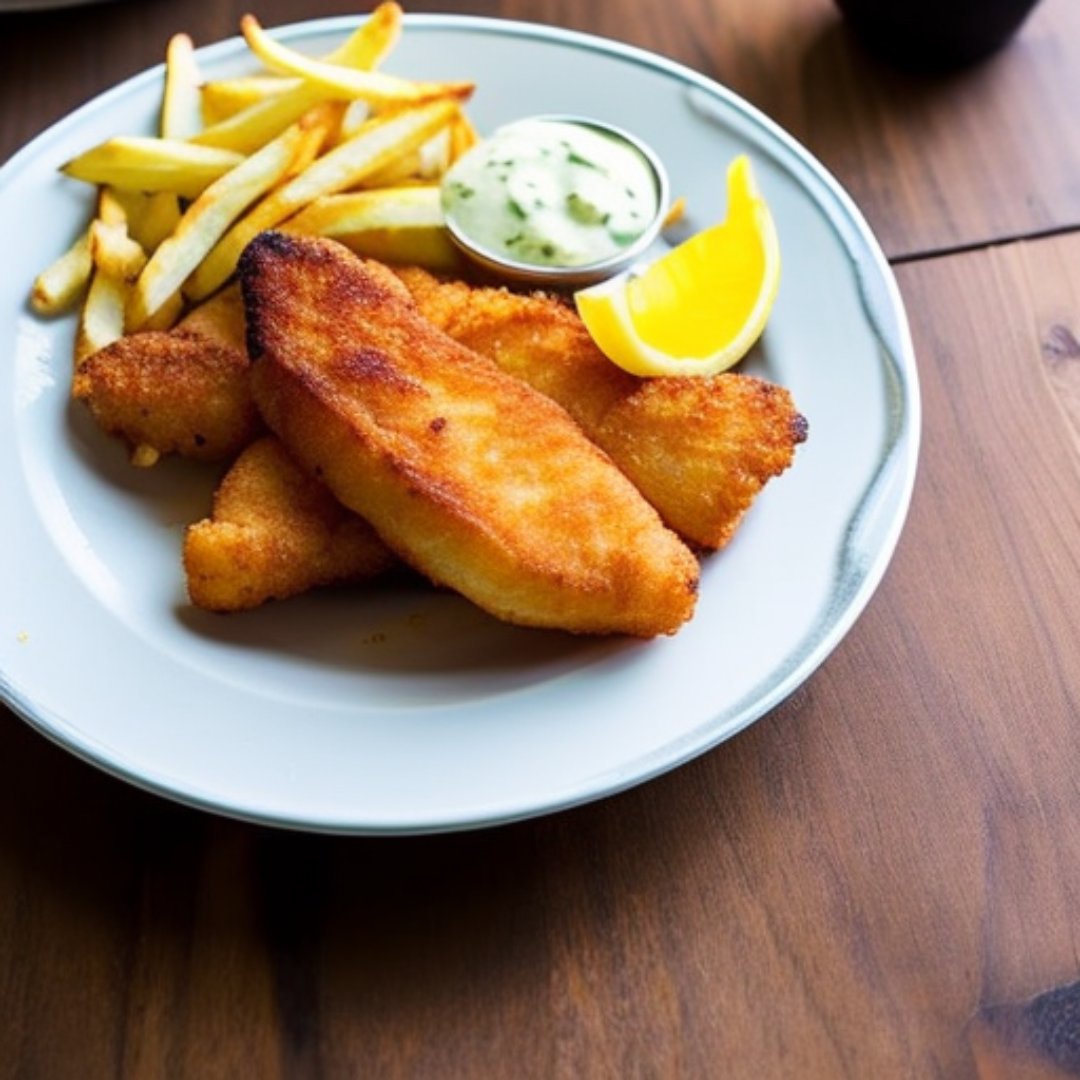 Fish and chips, the ultimate comfort food combo! 🐟🍟 #fishandchips #britishfood #friedgoodness #food #delicious #yummy  #foodpics #foodblog  #fooddiary #foodlove