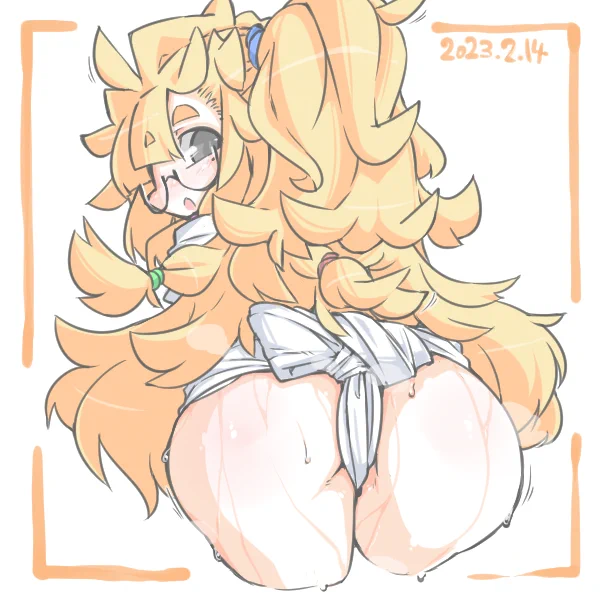 ° ω °) 2/14は ふんどしの日っ!! やはり 後からだと毛玉のお化けみたいになるな 