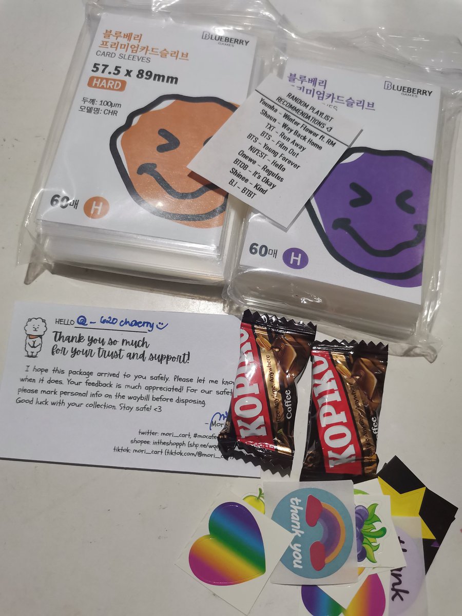 pocketzmaiIs's tweet photo. #chaerrymailz ʚ♡ɞ
sleeves arrived safely! thank god i was able to find na same loc lang, thank you so much for the freebies and hassle-free transaction! 💖 cutie playlist >< @mori_cart 🫶🏻
#mocafeedback 🎀 https://t.co/WsIoCkV6ax